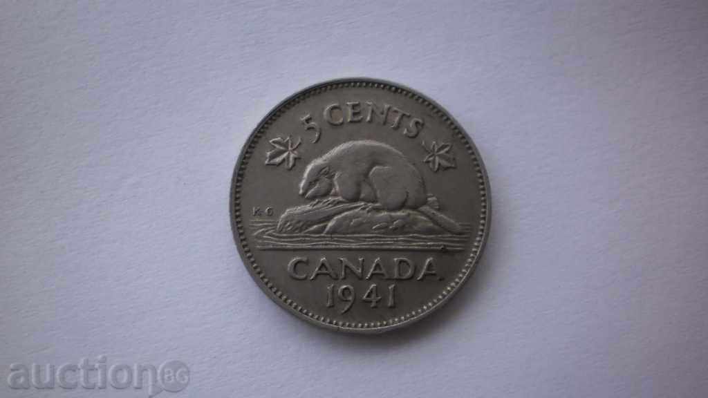 Канада 5 Цента 1941