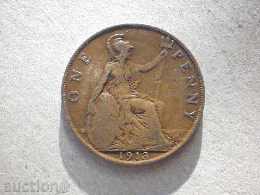 1 penny 1913 England