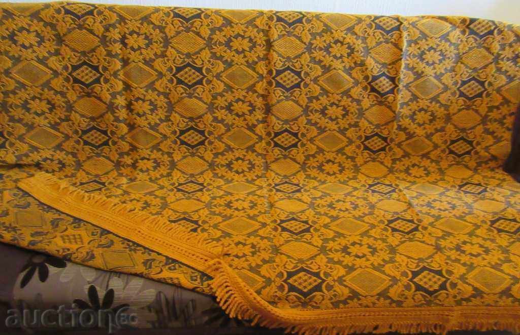 OLD WOOL YELLOW BED COVER / 200x150cm / OLD WOOL YELLOW BED COVER / 200x150cm /