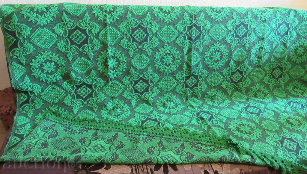 Antique Wool Green Bedspread/210x165cm Antique Wool Green Bedspread/210x165cm