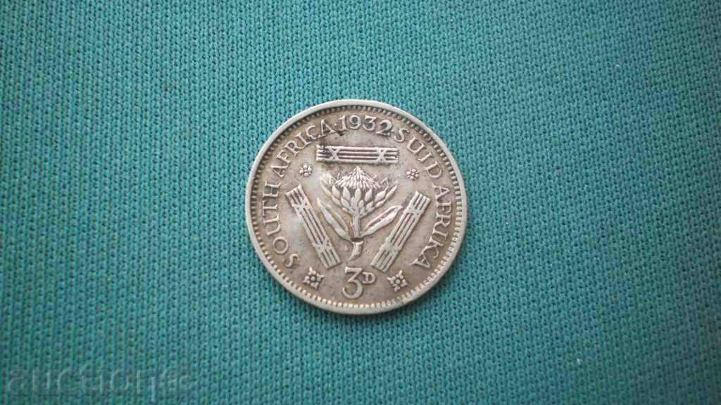 Colectia Africa de Sud 3 R penny rare 1932