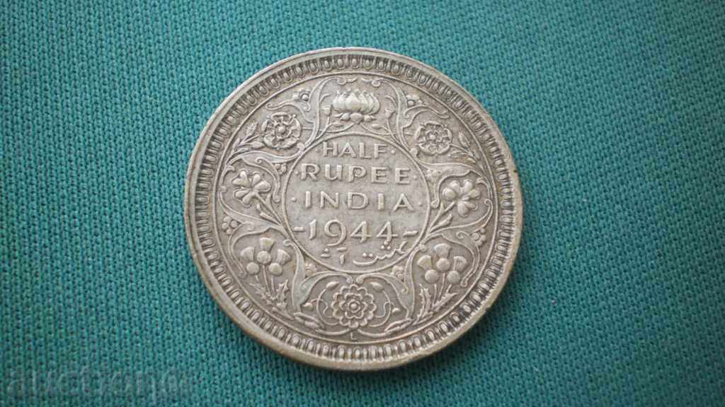 Колекция Индия ½ Рупия 1944 PROOF R rare