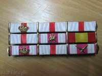 Орденски ленти за ежедневно носене,Испания,високи степени.RR