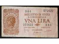 Curiosus Italy 1 Pound 1944 Rare Banknote