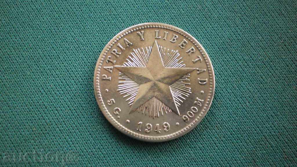 Cuba 20 CENTRUL 1949 CUBA - ARGENT RAR cu preț € 10.23 | 20.01 BGN