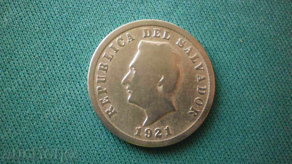 El Salvador 5 cents 1921 El Salvador