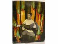 ζωγραφική, λάδι σε χαρτόνι. Ντέιβιντσον.