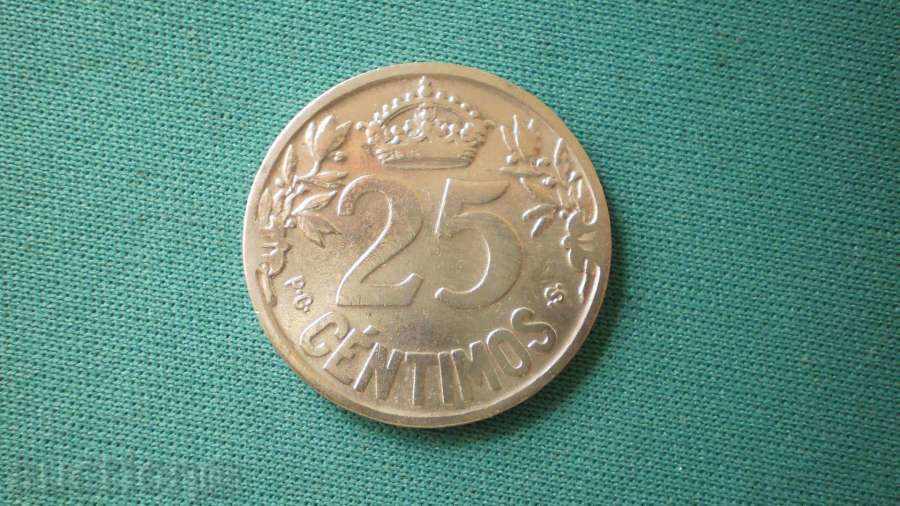 Licitație NAVE Spania 25 centimo 1925 Spania