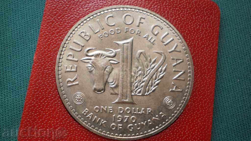 GUYANA 1 DOLLAR 1970 GUIANA