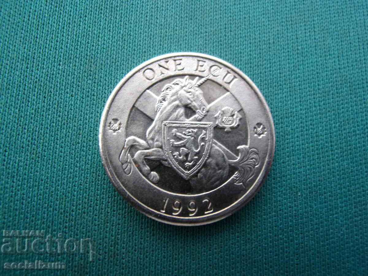 Scotland 1 ECU 1992 UNC Rare