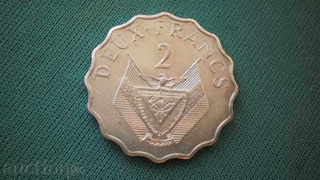 RWANDA 2 FRANCS 1970 RWANDA - ROW