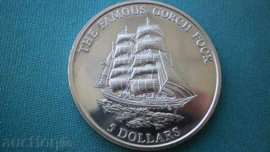 Licitație NAVE LIBERIA 20 Dollars 2005 Liberia - Rar UNC