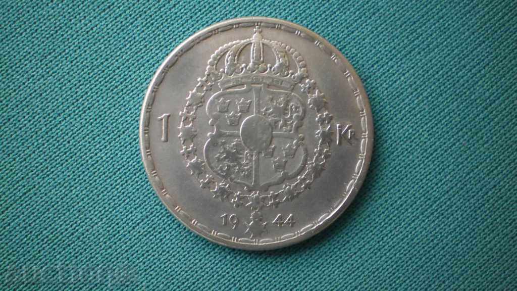 Sweden 1 KRONA 1944 SWEDEN