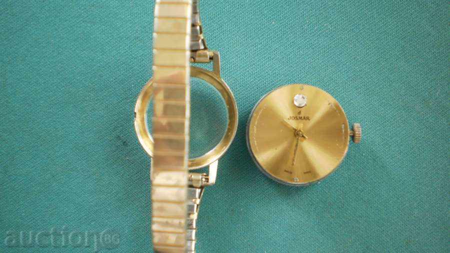 Auction  Ladies Watch CLOCK - JOSMAR- GOLD - WORKS