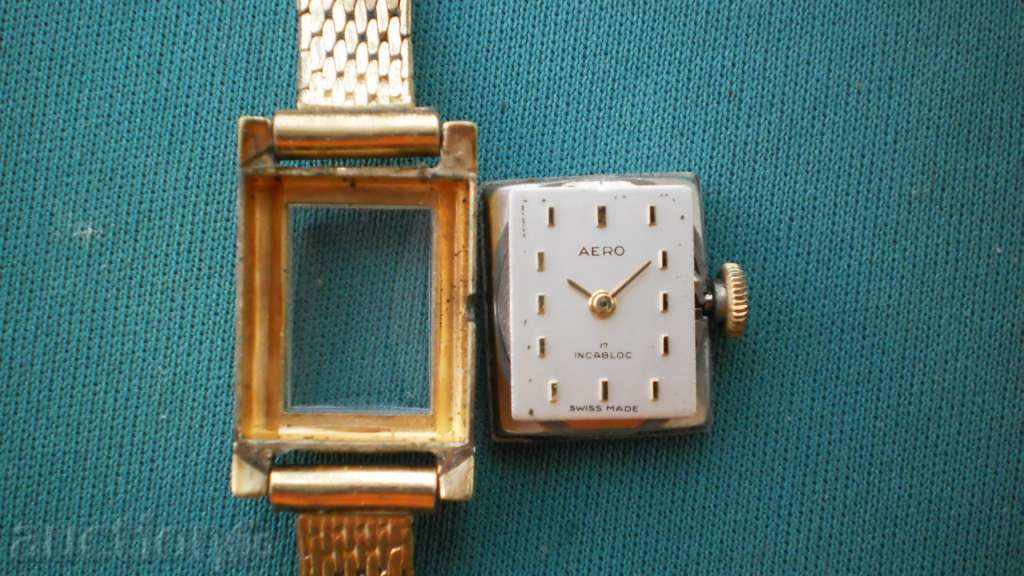 Livrarea 23. Ceas !!! AERO !!! ORIGINAL - AUR COMPLET - LUCRĂRI