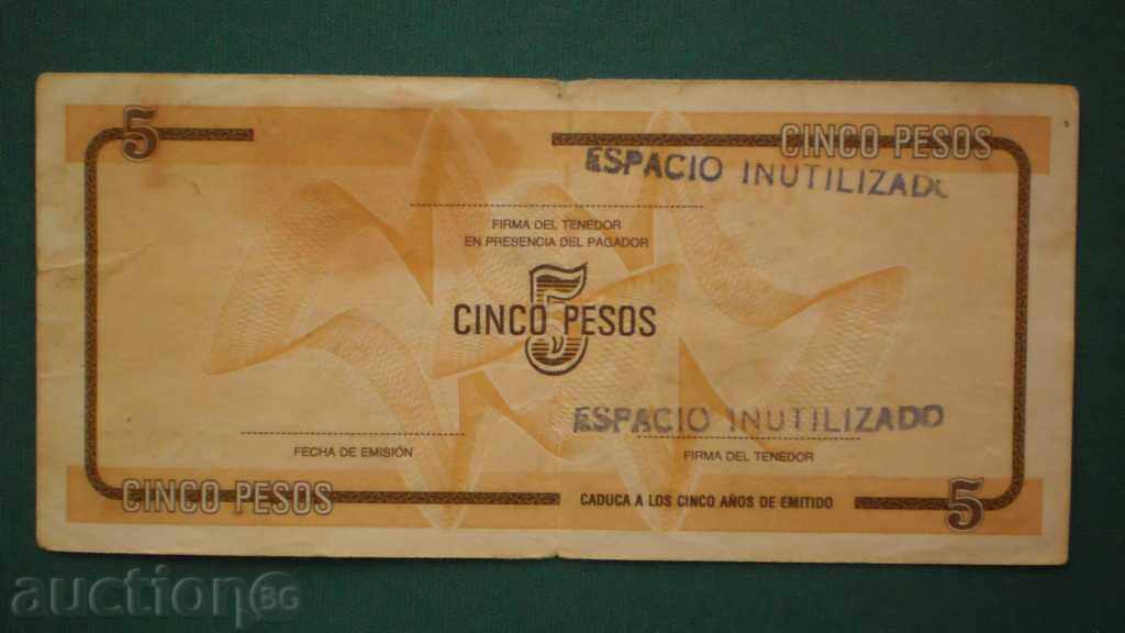 !! 30! 5 PESO 1970/80 CUBE- ROW cu preț € 5.11 | 9.99 BGN