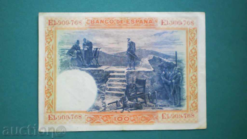 100 de pesetas 1925 SPANIA - RAND NECOPERIT