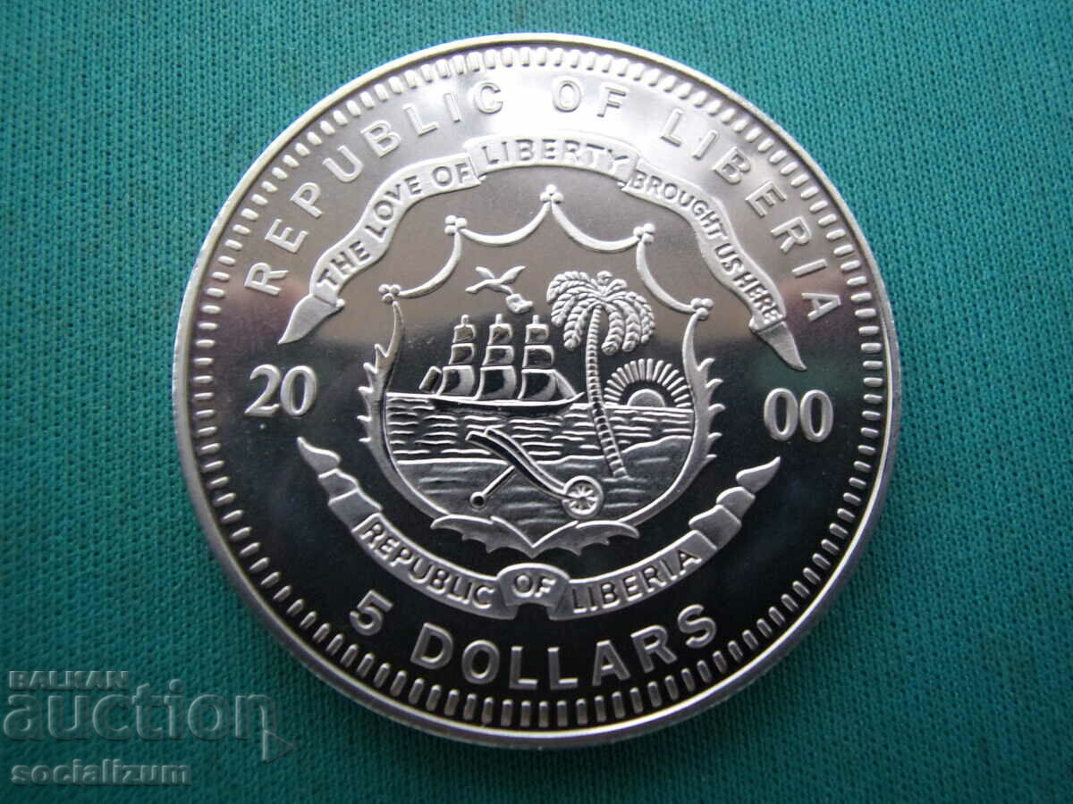 Liberia 5 Dolari 2000 Orient Express UNC Rare cu preț € 23.01 | 45.00 BGN