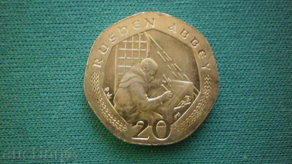 20 PENNY 2003 ISLE OF MAN UNC