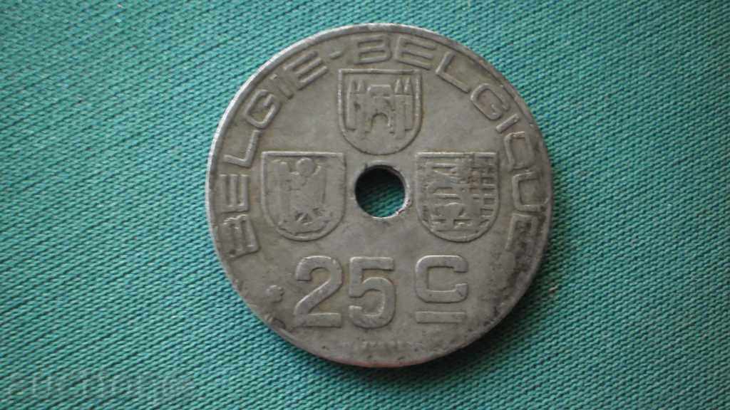 25 cents 1944 BELGIUM-GERMAN OCCUPATION