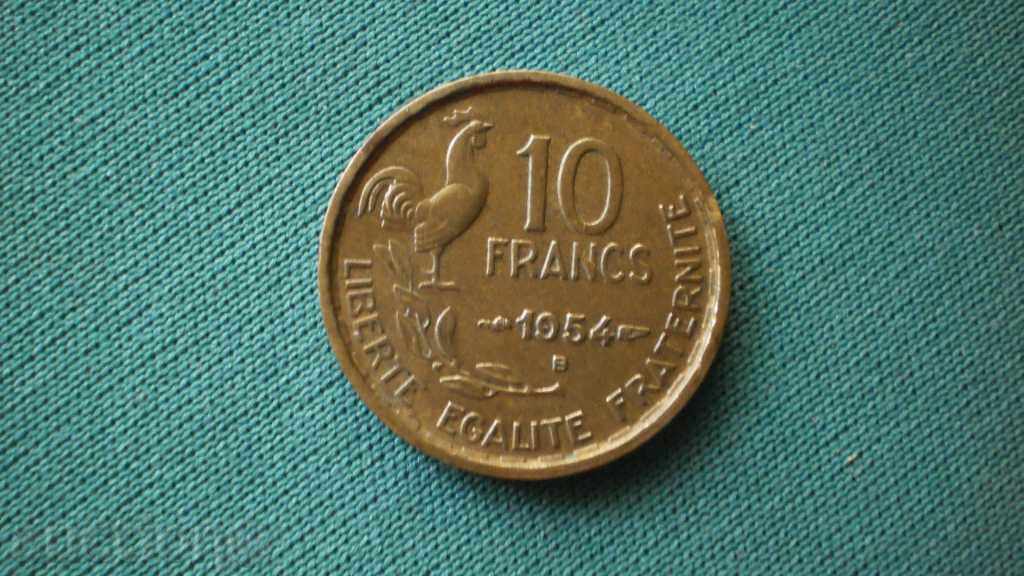 10 FRANCA 1954 FRANȚA - foarte rare