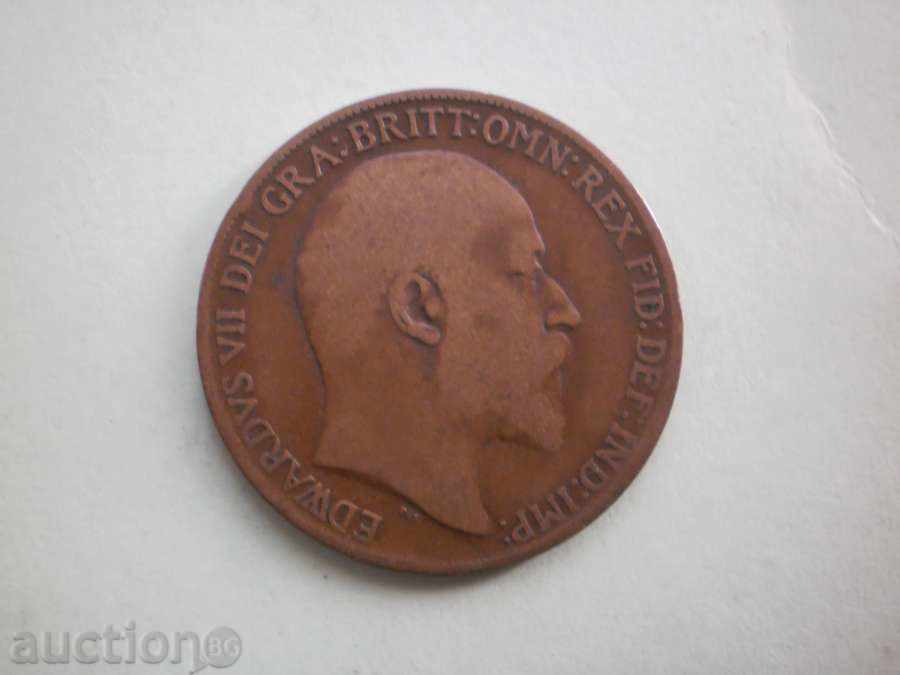 1 Пени 1908 Великобритания с цена € 5.11 | 9.99 лв.