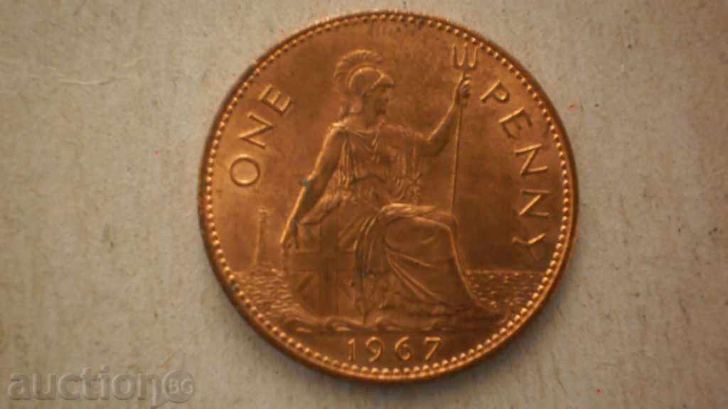 1 Penny 1967 ENGLAND UNC