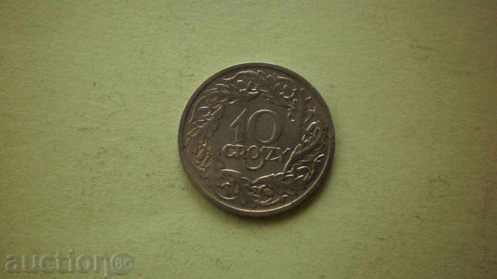 10 penny 1923 Polonia - Varșovia Ghetto - rar