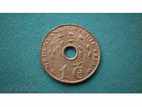 NIDERLANDSCH INDIE 1 CENT 1938 HOLLAND INDIA