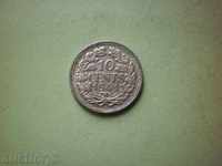 10 cents 1941 Netherlands silver RED