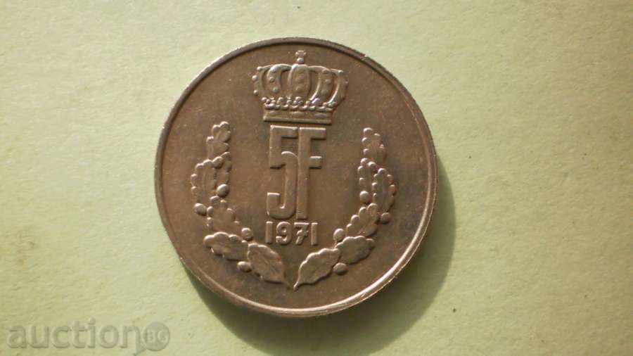 5 FRY 1971 LUXEMBOURG with price € 2.56 | 5.01 BGN