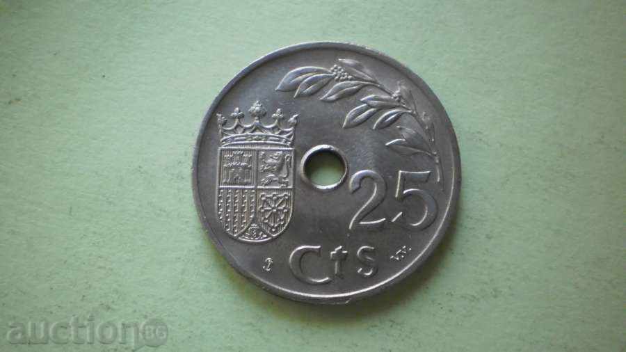 25 cent 1937 Spain with price € 3.58 | 7.00 BGN