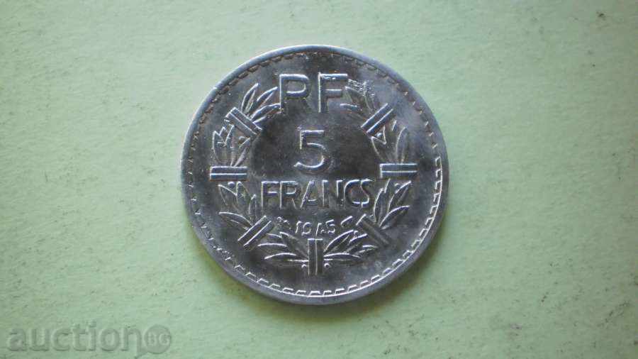 5  FRANC  1945  ФРАНЦИЯ