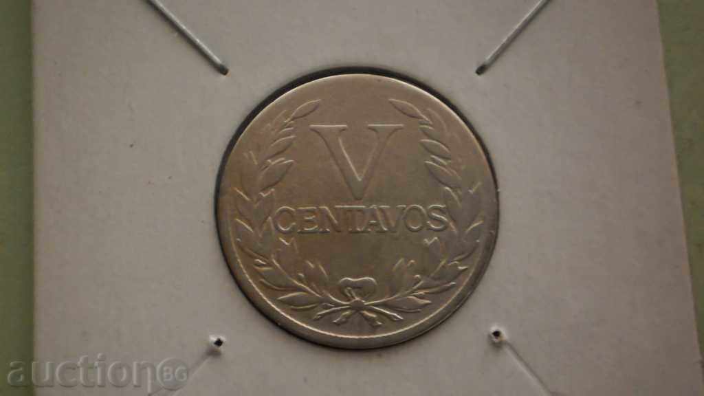 5 centavos 1935 ΚΟΛΟΜΒΙΑ με τιμή € 3.58 | 7.00 BGN