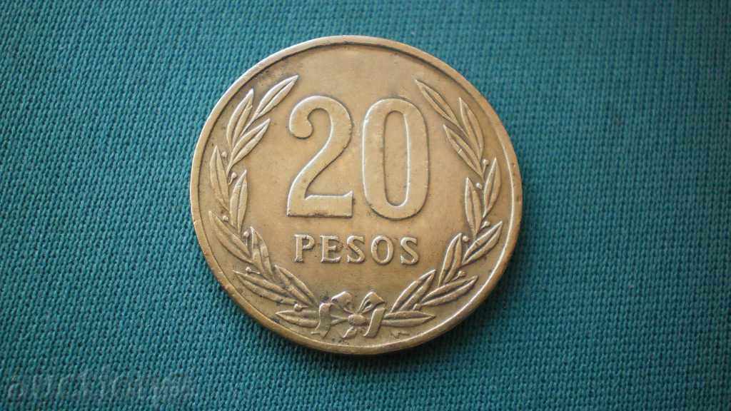 COLOMBIA    20 PESOS  1982     КОЛУМБИЯ с цена € 2.56 | 5.01 лв.