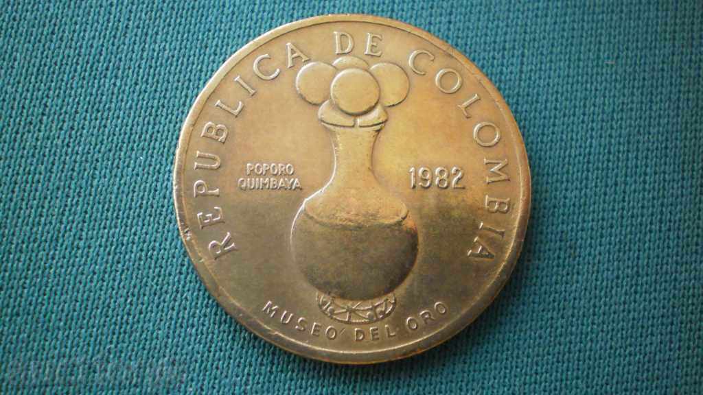 COLOMBIA    20 PESOS  1982     КОЛУМБИЯ