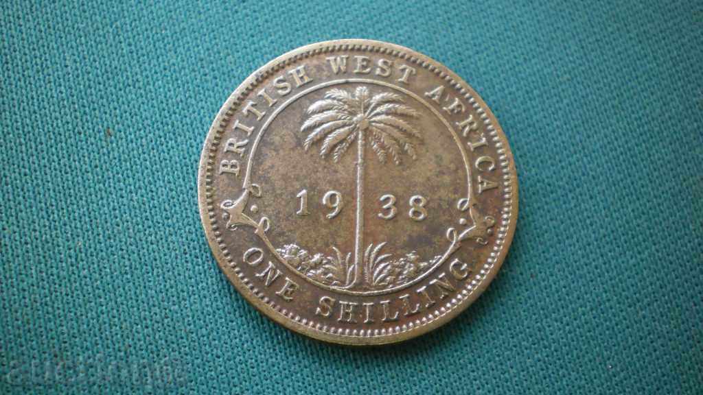 Britisch Westafrika 1Shilling 1938 BRITISH WEST AFRICA