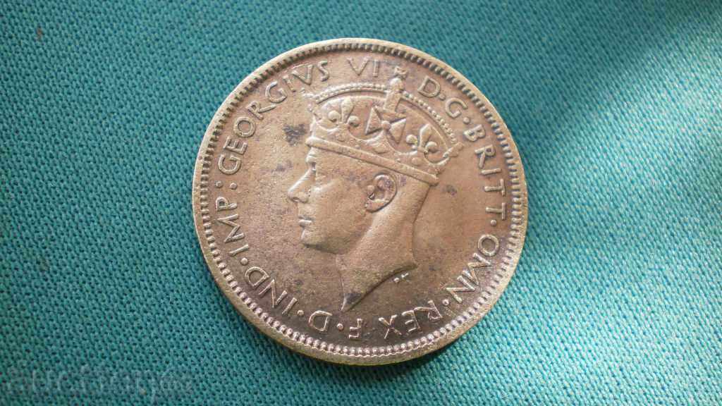 Britisch Westafrika 1Shilling 1945  БРИТАНСКА ЗАПАДНА АФРИКА с цена € 7.67 | 15.00 лв.