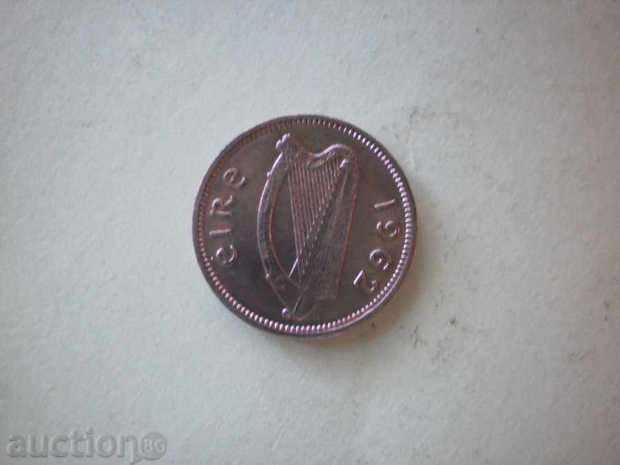 3  пенса  1962  Ейре с цена € 2.05 | 4.01 лв.
