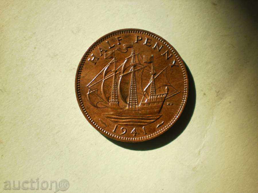 SHIPS Half a Penny 1941 United Kingdom