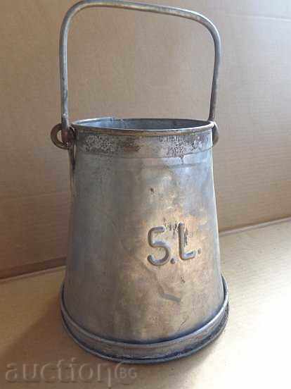 Copper bucket tinned rubber jug copper copper vessel boiler bucket