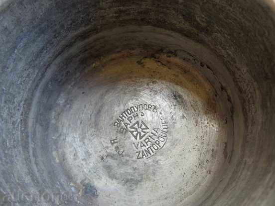 Аукцион Калайдисана тенджера с капак бакър меден съд котел Аукцион Калайдисана тенджера с капак бакър меден съд котел