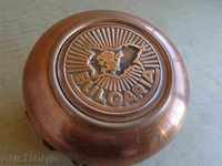 Baked box for jewelery baker copper jar