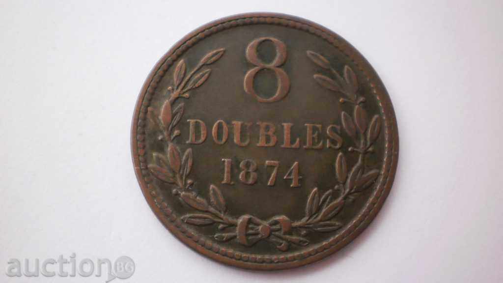 Grange 8 Double 1874 Pretty Rare Coin