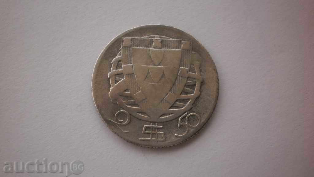 Portugalia Navă de argint 2½ escudo 1933 de monede rare cu preț € 6.65 | 13.01 BGN