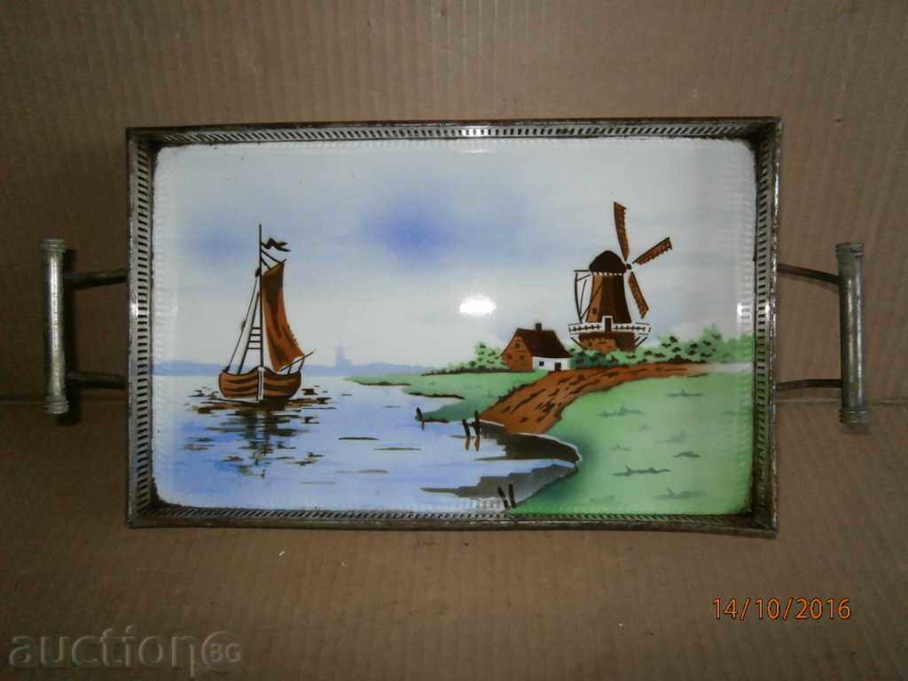 old porcelain tray HEALTH with price 55.00 BGN | € 28.12 old porcelain tray HEALTH with price 55.00 BGN | € 28.12