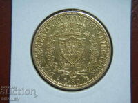 80 Lire 1827 L Sardinia / Italy (Sardinia) - AU (gold)