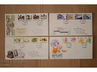9 pcs. Envelopes / FDC United Kingdom 1988 - full collection