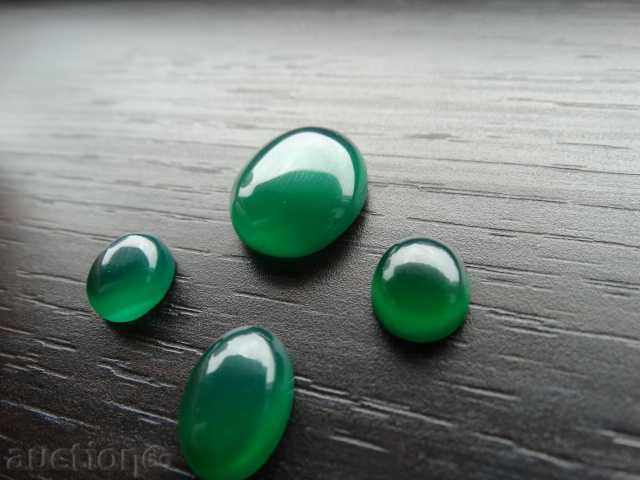 natural chalcedon - 4 oval caps set - set with price 135.00 BGN | € 69.02 natural chalcedon - 4 oval caps set - set with price 135.00 BGN | € 69.02