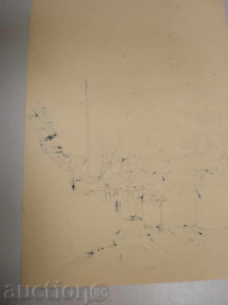 Auction felt-tip pen picture. Auction felt-tip pen picture.